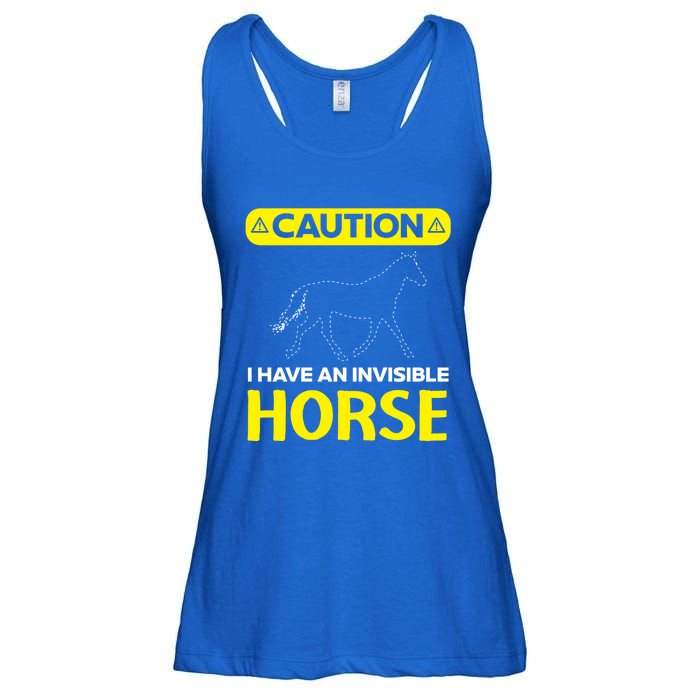 I Have An Invisible Horse Horseback Riding Equestrian Great Gift Ladies Essential Flowy Tank