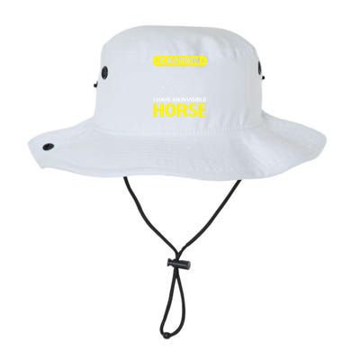 I Have An Invisible Horse Horseback Riding Equestrian Great Gift Legacy Cool Fit Booney Bucket Hat