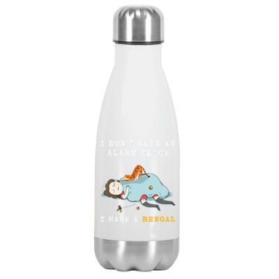 I Have A Bengal Funny Cat Wake Me Up Funny Gift Stainless Steel Insulated Water Bottle