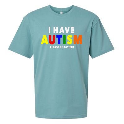 I Have Autism Please Be Patient Sueded Cloud Jersey T-Shirt