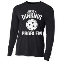 I Have A Dinking Problem Pickle Ball Jokes Funny Pickleball Tank Top Cooling Performance Long Sleeve Crew