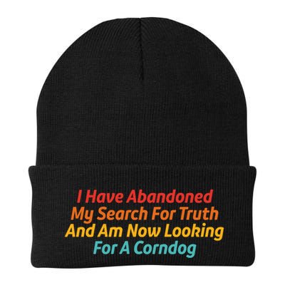 I Have Abandoned My Search For Truth Funny Retro Vintage Beanie