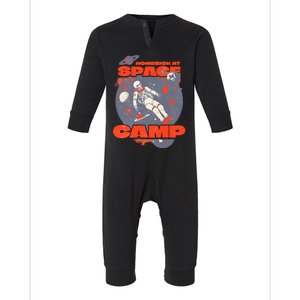 Inspired Homesick At Space Camp Skeleton Astronaut Space Infant Fleece One Piece