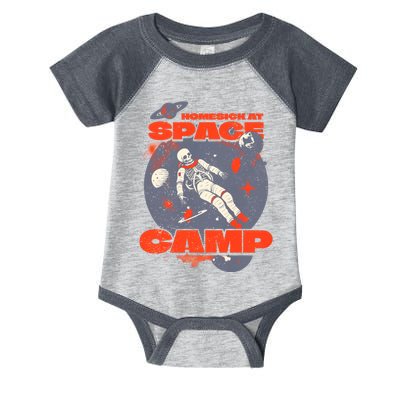 Inspired Homesick At Space Camp Skeleton Astronaut Space Infant Baby Jersey Bodysuit