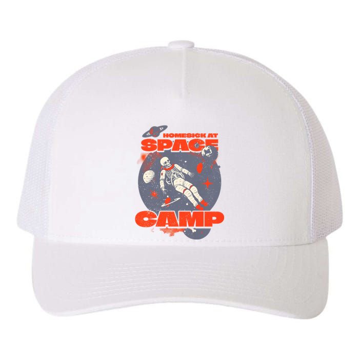 Inspired Homesick At Space Camp Skeleton Astronaut Space Yupoong Adult 5-Panel Trucker Hat