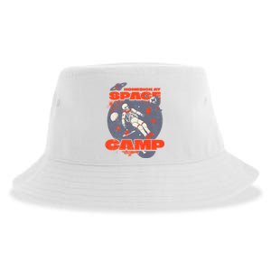 Inspired Homesick At Space Camp Skeleton Astronaut Space Sustainable Bucket Hat