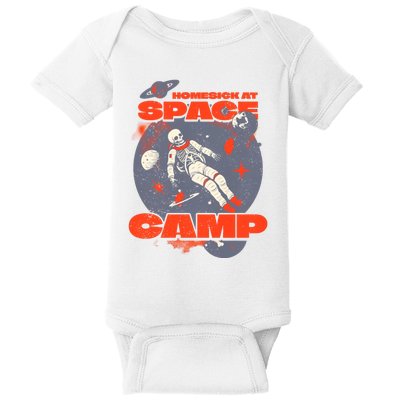 Inspired Homesick At Space Camp Skeleton Astronaut Space Baby Bodysuit