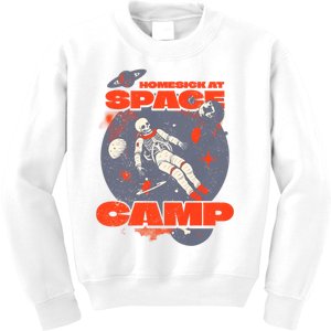 Inspired Homesick At Space Camp Skeleton Astronaut Space Kids Sweatshirt