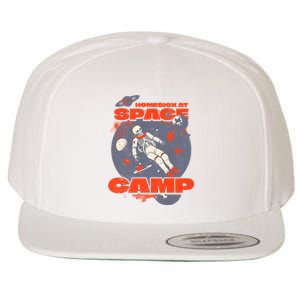 Inspired Homesick At Space Camp Skeleton Astronaut Space Wool Snapback Cap