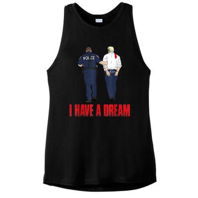 I Have A Dream Police Arrest Trump Ladies PosiCharge Tri-Blend Wicking Tank