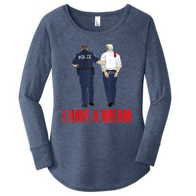 I Have A Dream Police Arrest Trump Women's Perfect Tri Tunic Long Sleeve Shirt