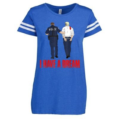 I Have A Dream Police Arrest Trump Enza Ladies Jersey Football T-Shirt