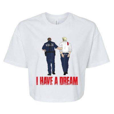 I Have A Dream Police Arrest Trump Bella+Canvas Jersey Crop Tee