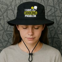 I Have A Dinking Problem Pickle Ball Jokes Funny Pickleball Cool Gift Bucket Hat
