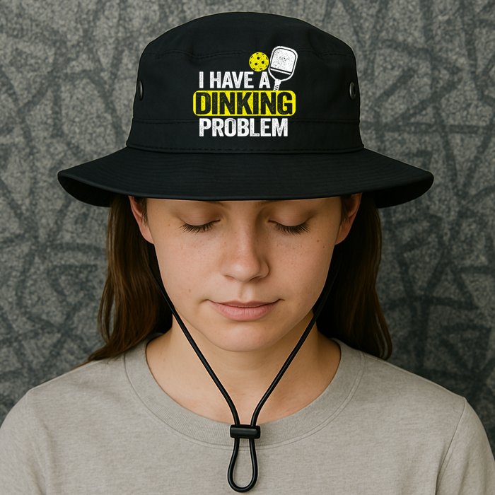 I Have A Dinking Problem Pickle Ball Jokes Funny Pickleball Cool Gift Bucket Hat