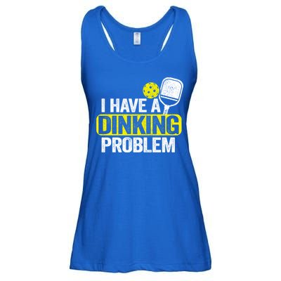 I Have A Dinking Problem Pickle Ball Jokes Funny Pickleball Cool Gift Ladies Essential Flowy Tank