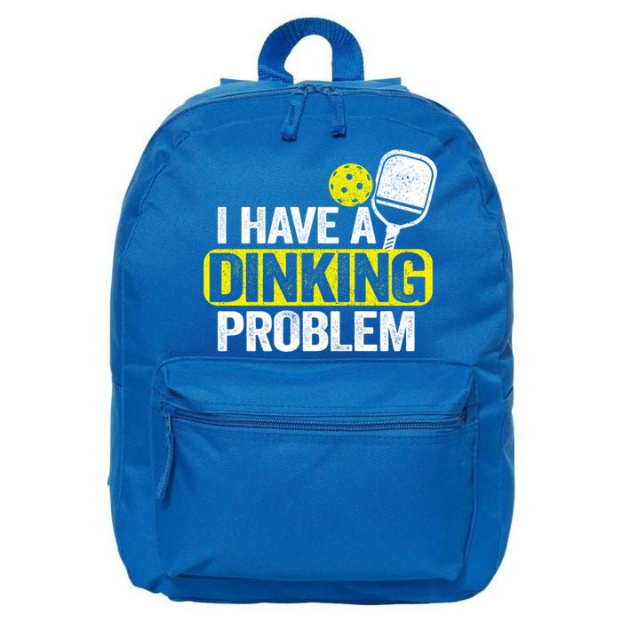 I Have A Dinking Problem Pickle Ball Jokes Funny Pickleball Cool Gift 16 in Basic Backpack