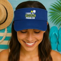 I Have A Dinking Problem Pickle Ball Jokes Funny Pickleball Cool Gift Visor