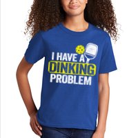 I Have A Dinking Problem Pickle Ball Jokes Funny Pickleball Cool Gift Kids T-Shirt