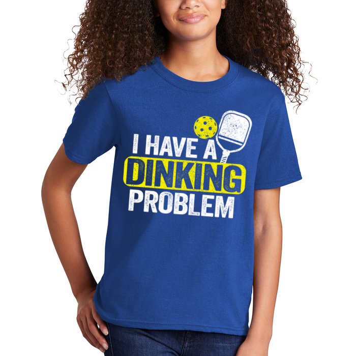 I Have A Dinking Problem Pickle Ball Jokes Funny Pickleball Cool Gift Kids T-Shirt