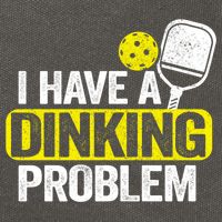 I Have A Dinking Problem Pickle Ball Jokes Funny Pickleball Cool Gift Cotton Canvas Backpack