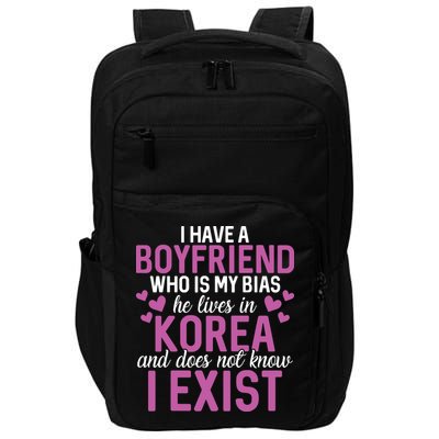 I Have A Boyfriend Who Is My Bias He Lives In Korea Exist Impact Tech Backpack