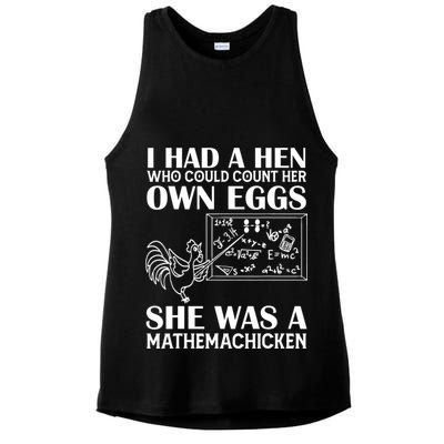 I Had A Hen Who Could Count Her Own Eggs Funny Chicken Lover Ladies PosiCharge Tri-Blend Wicking Tank