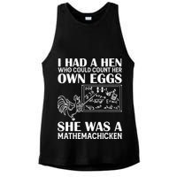 I Had A Hen Who Could Count Her Own Eggs Funny Chicken Lover Ladies PosiCharge Tri-Blend Wicking Tank