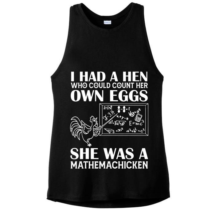 I Had A Hen Who Could Count Her Own Eggs Funny Chicken Lover Ladies PosiCharge Tri-Blend Wicking Tank