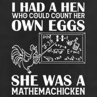I Had A Hen Who Could Count Her Own Eggs Funny Chicken Lover 7 Panel Mesh Trucker Snapback Hat
