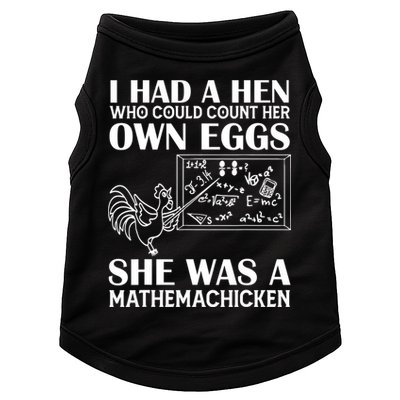 I Had A Hen Who Could Count Her Own Eggs Funny Chicken Lover Doggie Tank