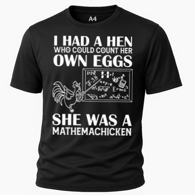 I Had A Hen Who Could Count Her Own Eggs Funny Chicken Lover Performance Shirt