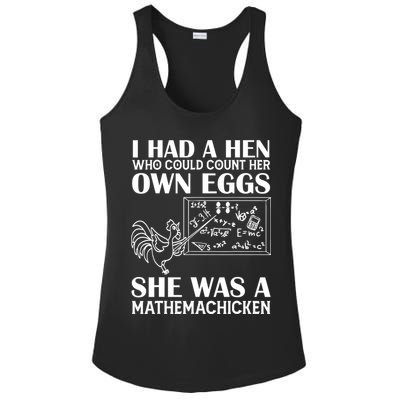 I Had A Hen Who Could Count Her Own Eggs Funny Chicken Lover Ladies PosiCharge Competitor Racerback Tank