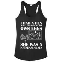 I Had A Hen Who Could Count Her Own Eggs Funny Chicken Lover Ladies PosiCharge Competitor Racerback Tank