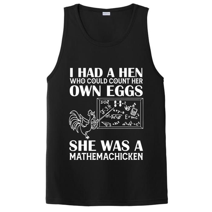 I Had A Hen Who Could Count Her Own Eggs Funny Chicken Lover PosiCharge Competitor Tank
