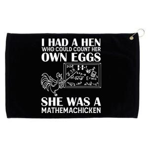 I Had A Hen Who Could Count Her Own Eggs Funny Chicken Lover Grommeted Golf Towel