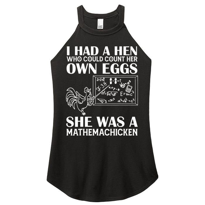 I Had A Hen Who Could Count Her Own Eggs Funny Chicken Lover Women's Perfect Tri Rocker Tank