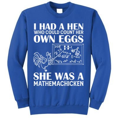 I Had A Hen Who Could Count Her Own Eggs Funny Chicken Lover Sweatshirt