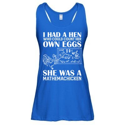 I Had A Hen Who Could Count Her Own Eggs Funny Chicken Lover Ladies Essential Flowy Tank