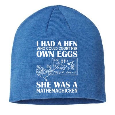I Had A Hen Who Could Count Her Own Eggs Funny Chicken Lover Sustainable Beanie