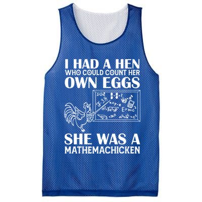 I Had A Hen Who Could Count Her Own Eggs Funny Chicken Lover Mesh Reversible Basketball Jersey Tank