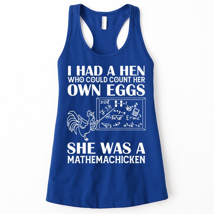 I Had A Hen Who Could Count Her Own Eggs Funny Chicken Lover Womens Tank Top