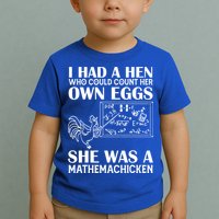 I Had A Hen Who Could Count Her Own Eggs Funny Chicken Lover Toddler T-Shirt