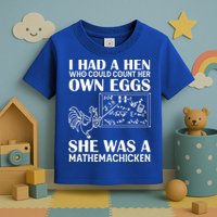 I Had A Hen Who Could Count Her Own Eggs Funny Chicken Lover Toddler T-Shirt
