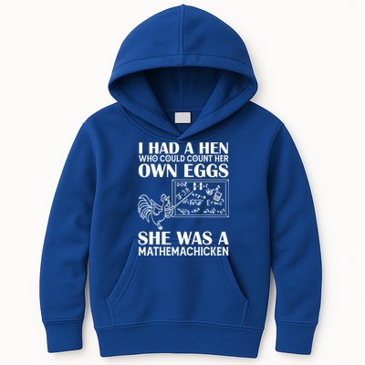 I Had A Hen Who Could Count Her Own Eggs Funny Chicken Lover Kids Hoodie