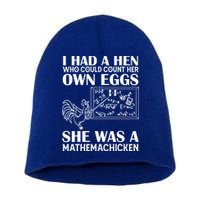 I Had A Hen Who Could Count Her Own Eggs Funny Chicken Lover Short Acrylic Beanie