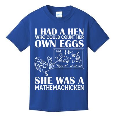 I Had A Hen Who Could Count Her Own Eggs Funny Chicken Lover Kids T-Shirt
