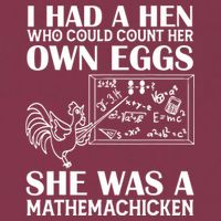 I Had A Hen Who Could Count Her Own Eggs Funny Chicken Lover 16oz Travel Tumbler