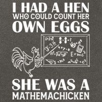 I Had A Hen Who Could Count Her Own Eggs Funny Chicken Lover Cotton Canvas Backpack