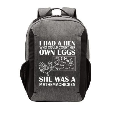 I Had A Hen Who Could Count Her Own Eggs Funny Chicken Lover Vector Backpack